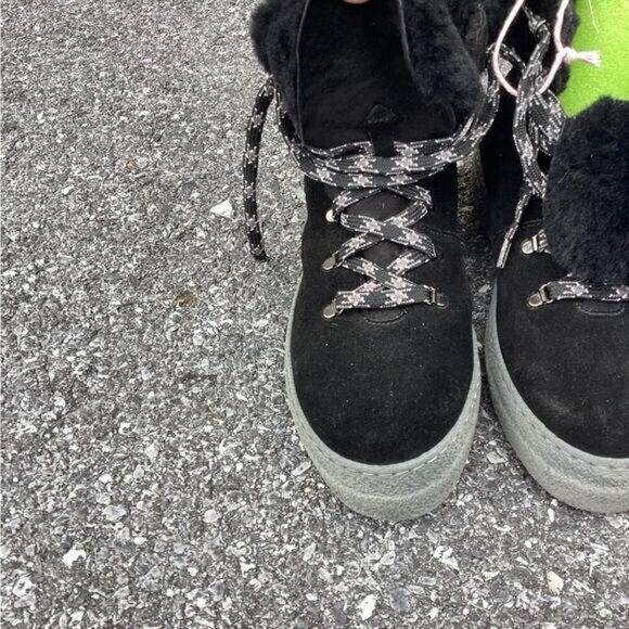 Goth y2k indie normcore gorpcore fishermanSUEDE COLD WEATHER snow boot size 39/9 - Picture 2 of 10